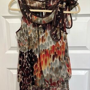 A. Byer Women's Multicolor Sleeveless Blouse